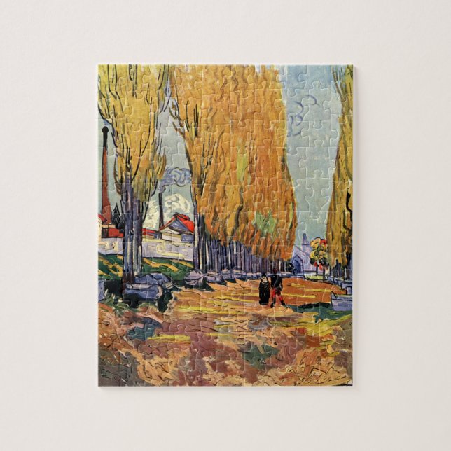 Puzzle Les Alyscamps (cimetière) par Vincent van Gogh (Vertical)