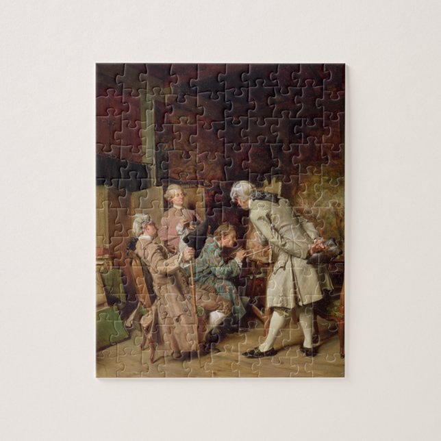 Puzzle Les amants d'art, ou le peintre, 1860 (panneau) (Vertical)