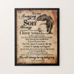 Puzzle Les Amoureux du Fils| À Mon Fils Extraordinaire So<br><div class="desc">Les Amoureux du Fils| À Mon Fils Extraordinaire,  Souvenez-vous toujours que je t'aime,  ta mère</div>