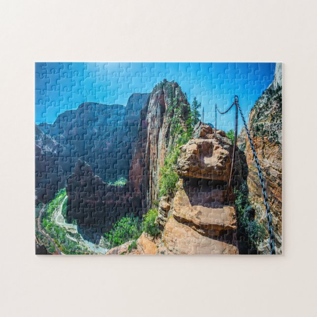 Puzzle Les anges de Jigsaw atterrissent à Zion Utah. (Horizontal)