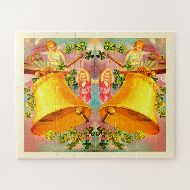 Puzzle Les anges sonnent cloches art (Horizontal)