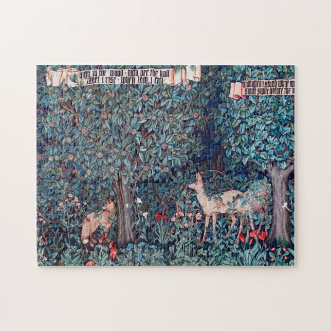 Puzzle Les animaux dans la forêt, William Morris (Horizontal)