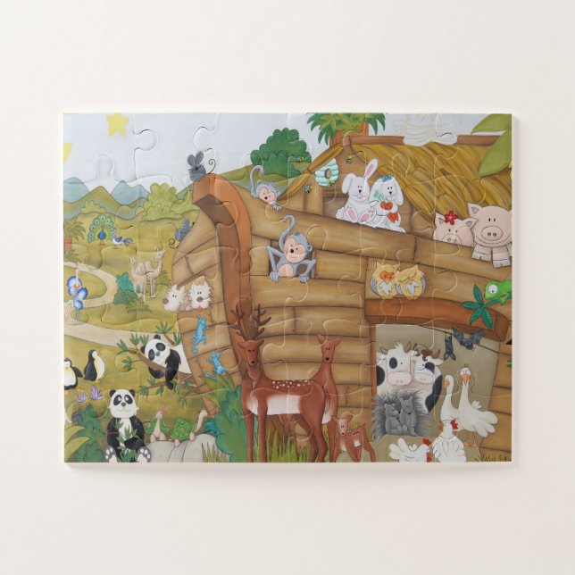 Puzzle Les animaux d'arche de Noah | Enfants (Horizontal)