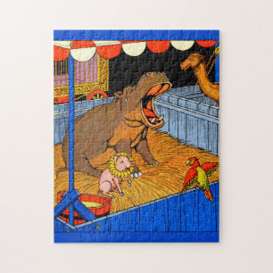 Puzzle les années 1930 hippopotame et amis pleurants
