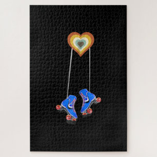 Puzzle les années 70 patinage à roulettes