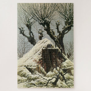 Puzzle Les arbres dans la neige : le silence de Friedrich