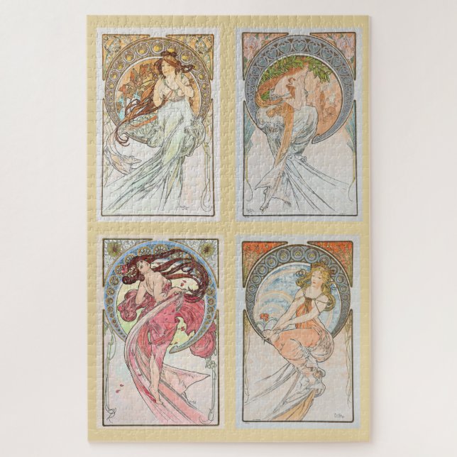 Puzzle Les Arts 1898 par Alphonse Mucha (Vertical)