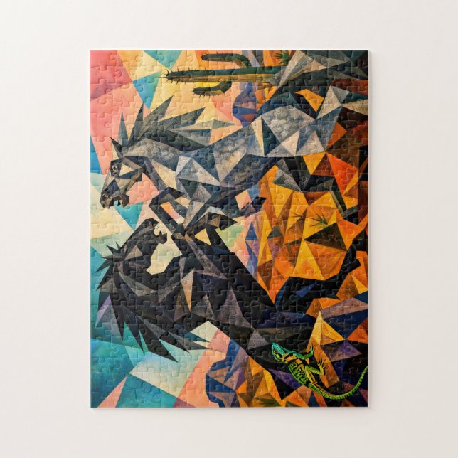 Puzzle Les Bystanders – Le Lézard et Le Cactus (Vertical)