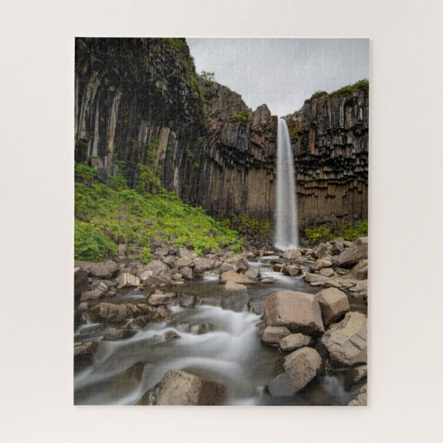 Puzzle Les cascades | Cascade de Svartifoss, Islande du S (Vertical)