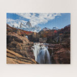 Puzzle Les cascades | Fitz Roy Mountain, Argentine<br><div class="desc">Cette photo Getty Images extraordinaire présente l'automne au Fitz Roy Mountain,  El Chalten,  Patagonie,  Argentine.</div>