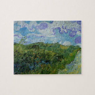 Puzzle Les champs de blé vert par Vincent van Gogh