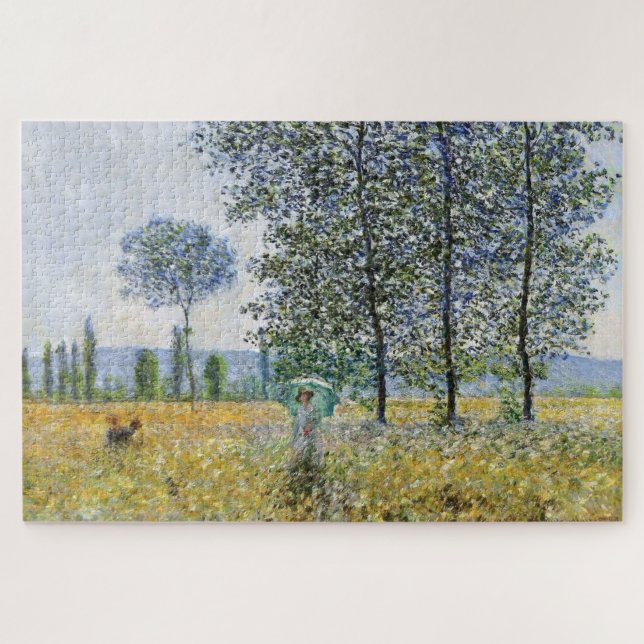 Puzzle Les champs de Claude Monet au printemps (Horizontal)