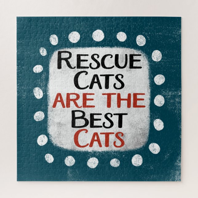 Puzzle Les Chats secourus Sont Les Meilleurs Chats Jigsaw (Vertical)