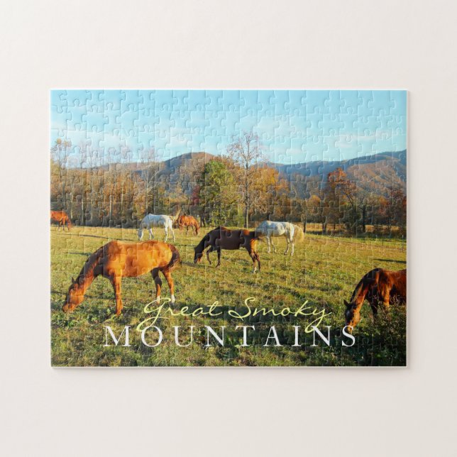 Puzzle Les chevaux sauvages - crique de Cades - jouent le (Horizontal)