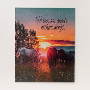 Puzzle Les chevaux sont des anges sans ailes