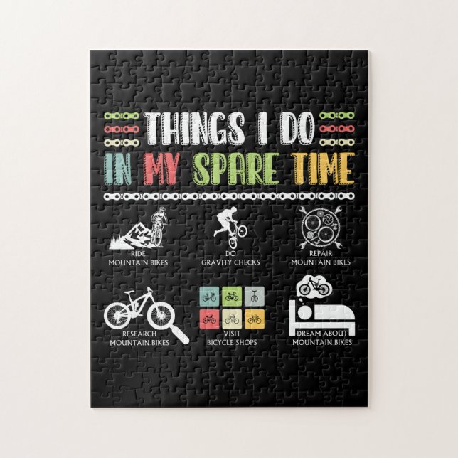 Puzzle Les Choses Que Je Fais Dans Mon Temps De Rechange  (Vertical)