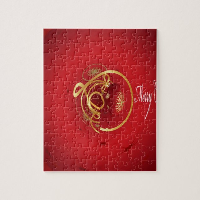 Puzzle Les cloches de Noël rouges Jingle ont un beau jour (Vertical)