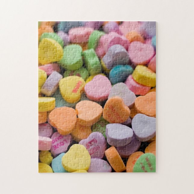 PUZZLE LES COEURS DE LA BOUGIE DE VALENTINE (Vertical)