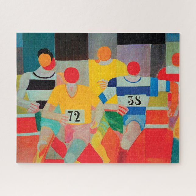 Puzzle Les coureurs par Robert Delaunay (Horizontal)