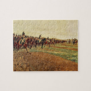 Puzzle Les Cuirassiers avant leur charge à la bataille