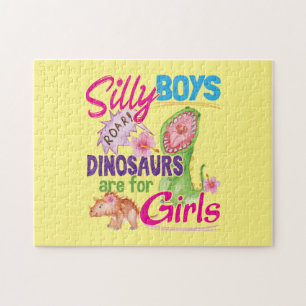 Puzzle Les Dinosaures des Garçons idiots sont pour les Fi