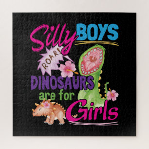 Puzzle Les Dinosaures des Garçons idiots sont pour les Fi