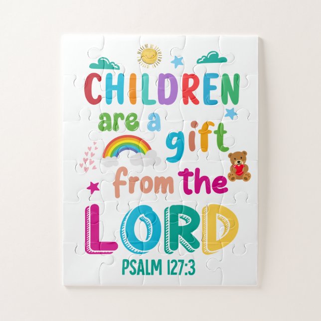 Puzzle Les enfants sont un cadeau du Seigneur Enfants 30  (Vertical)