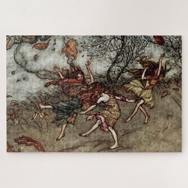Puzzle « Les Fées d'automne » d'Arthur Rackham (Horizontal)