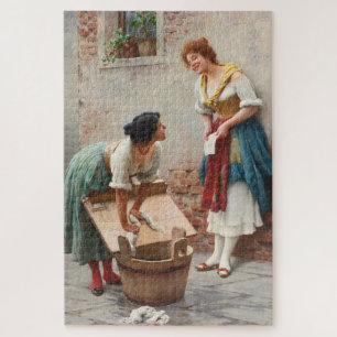 Puzzle Les femmes de Washer partagent des nouvelles heure