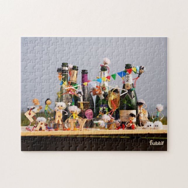 Puzzle Les Fubby qui fêtent la fête, félicitations, Proos (Horizontal)