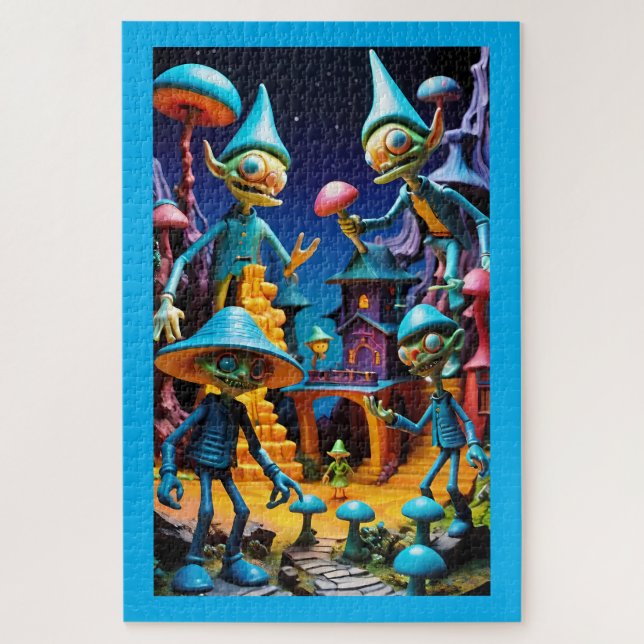 Puzzle Les Gobelins de Groll-Town - Art Fantastique de Ke (Vertical)