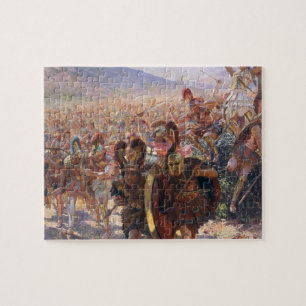 Puzzle Les Héros de la bataille de Marathon (Rochegrosse)