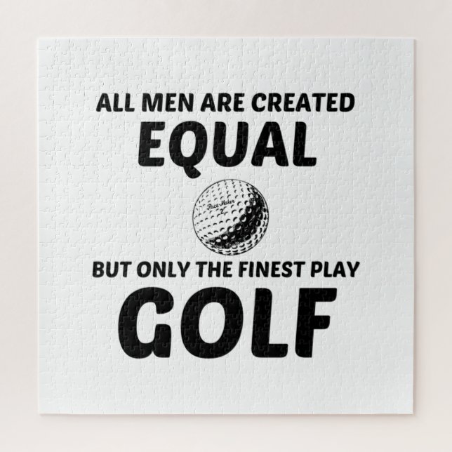 PUZZLE LES HOMMES ONT CRÉÉ L'ÉGALE MAIS LE GOLF LE PLUS B (Vertical)