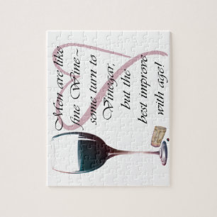 Puzzle Les hommes sont comme des cadeaux de vin fin