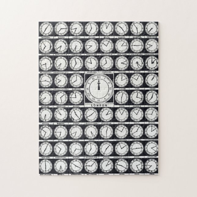 Puzzle Les horloges du monde (Vertical)