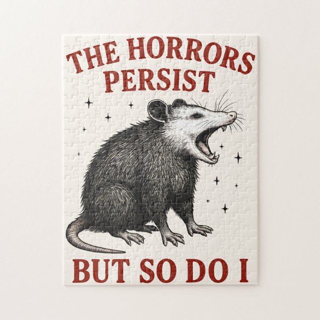Puzzle Les Horreurs Persistent Mais Moi Aussi (Vertical)