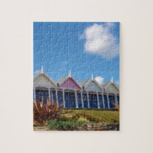 Les huttes de plage britanniques traditionnelles