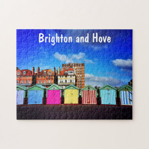 Puzzle Les huttes de plage d'été de Brighton et de Hove c