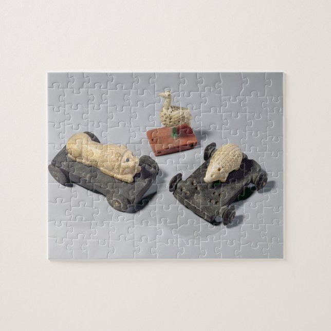 Puzzle Les jouets des enfants : un hérisson, un lion et (Horizontal)