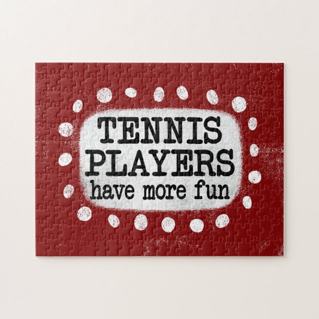 Puzzle Les Joueurs De Tennis Ont Plus Amusant Jigsaw Puzz (Horizontal)