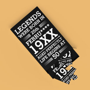 Puzzle Les légendes personnalisées sont nées à la date Mo