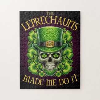 Puzzle Les lutins m'ont fait faire ça Crâne St-Patric