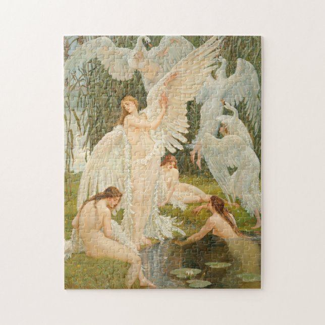 Puzzle Les Maidens du cygne | Walter Crane (Vertical)