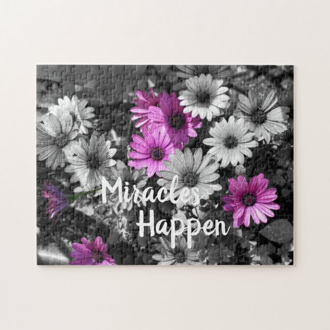Puzzle Les miracles se produisent Fleurs de marguerite af (Horizontal)