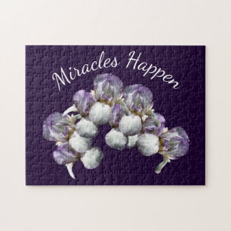 Puzzle Les miracles se produisent Iris Fleurs Inspiration