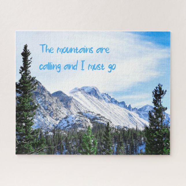 Puzzle Les Montagnes Appelent - 16x20 pouces (Horizontal)