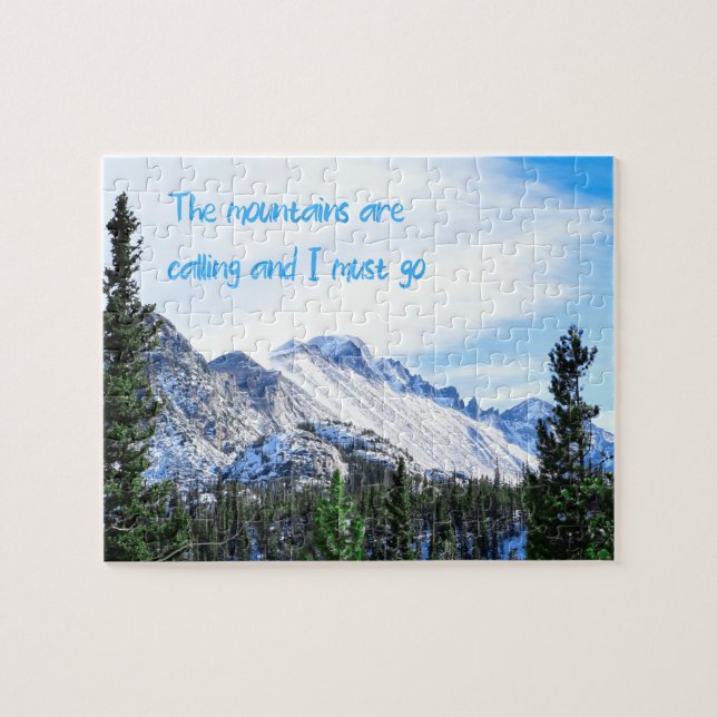 Puzzle Les montagnes appellent - 8x10 pouces (Horizontal)