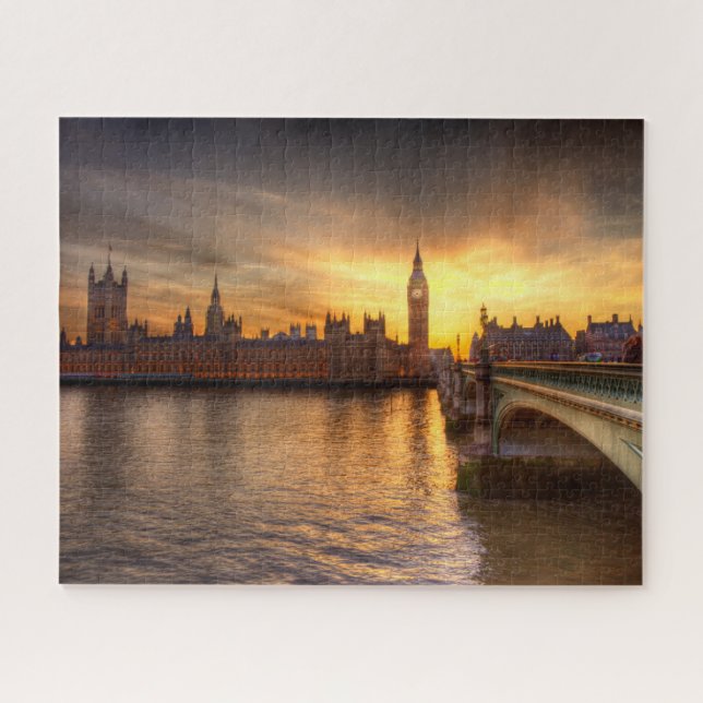 Puzzle Les monuments | Big Ben & Chambres du Parlement (Horizontal)