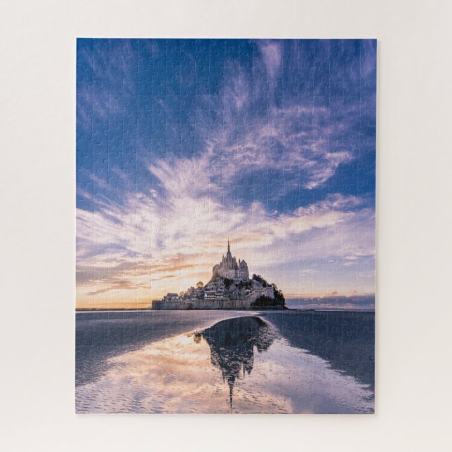 Puzzle Les monuments | Mont Saint-Michel, Normandie Franc (Vertical)