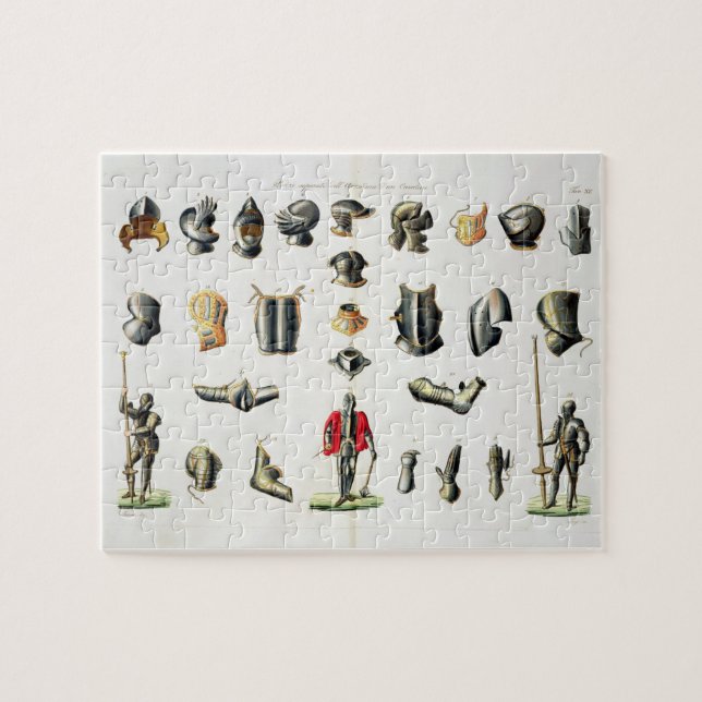 Puzzle Les morceaux distincts de l'armure d'un chevalier, (Horizontal)